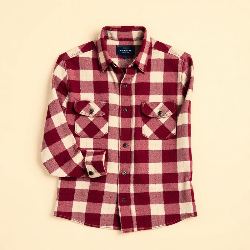 Camisa Xadrez Bordô